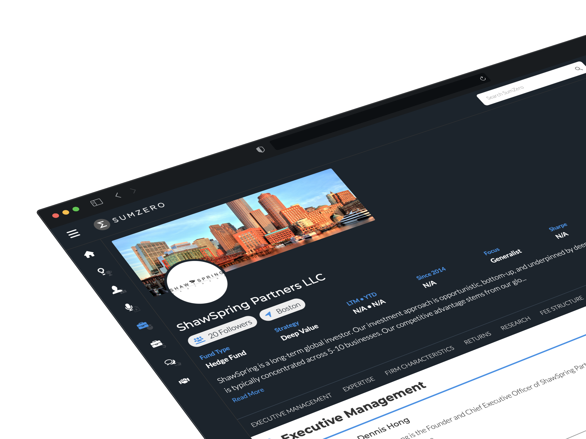 Create the full picture of your fund on SumZero's cap intro platform and access the SumZero network of capital allocators.